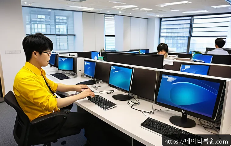 원흥동 사무실 윈도우7 클린설치 및 초기화 신속 대응 후기 1