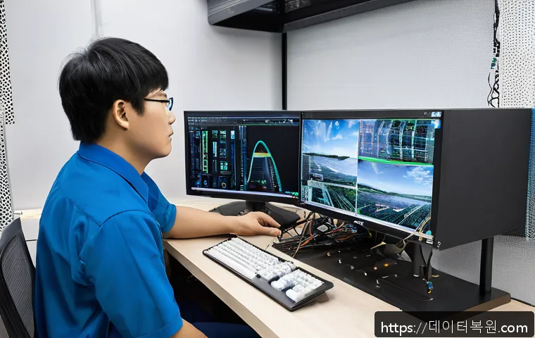 능곡동 인근 사무실 모니터 신호 이상 긴급 점검 및 복구 사례 공유 1