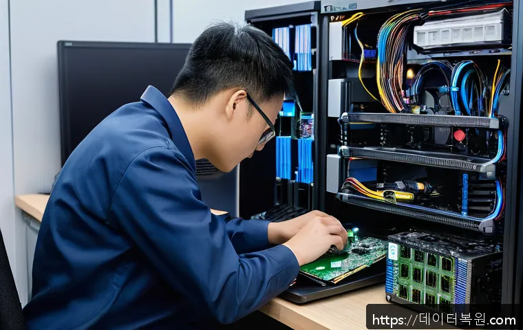 고양시 사무실 컴퓨터 부팅 오류 a disk read error 발생 시 신속한 전산실 복구 사례 1