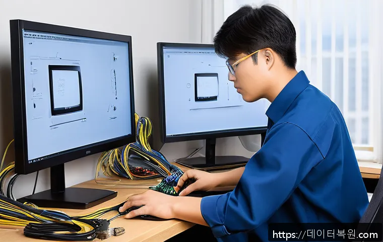 상봉동 컴퓨터 화면 신호 문제 긴급 점검 및 해결 후기 1