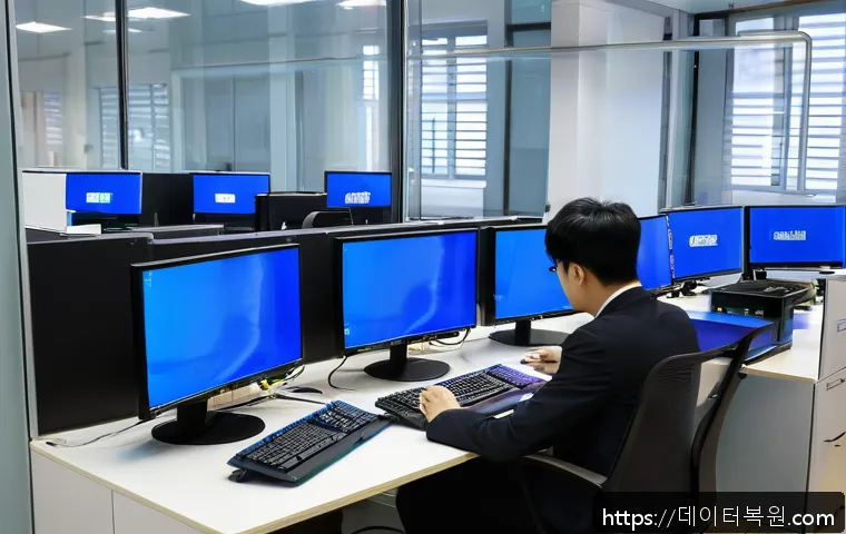 강일동 컴퓨터 블루스크린 DRIVER 오류 긴급 복구 및 사무실 전산 문제 해결 사례 1