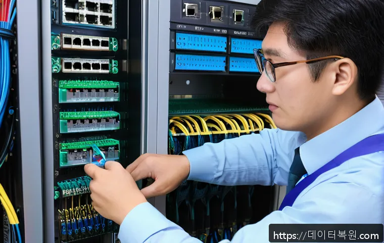 송정동 사무실 네트워크 케이블 연결 문제 긴급 점검 및 해결 후기 13