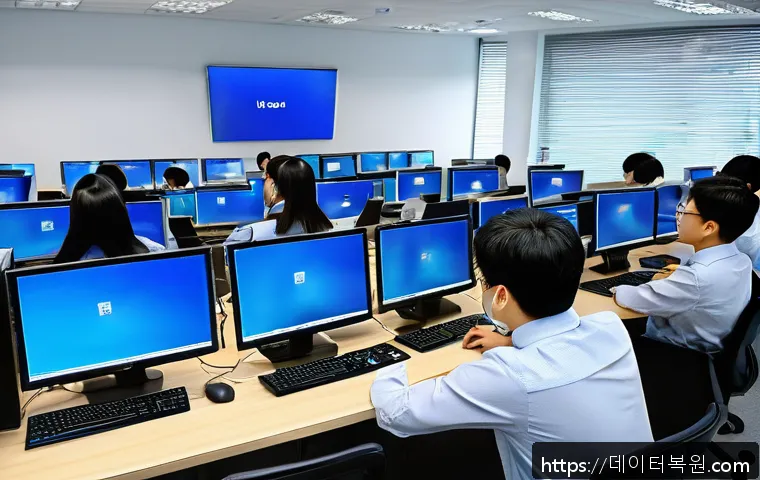 신이문동 윈도우 핵심 프로세스 오류 긴급 복구 및 사무실 전산장애 대응 사례 1