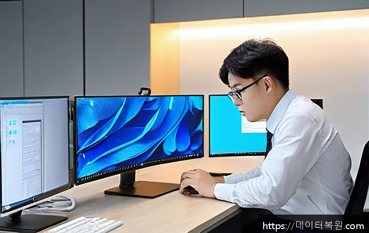 원문동 사무실 PC 윈도우11 클린 설치 및 초기화 서비스 후기와 긴급 복구 사례 1