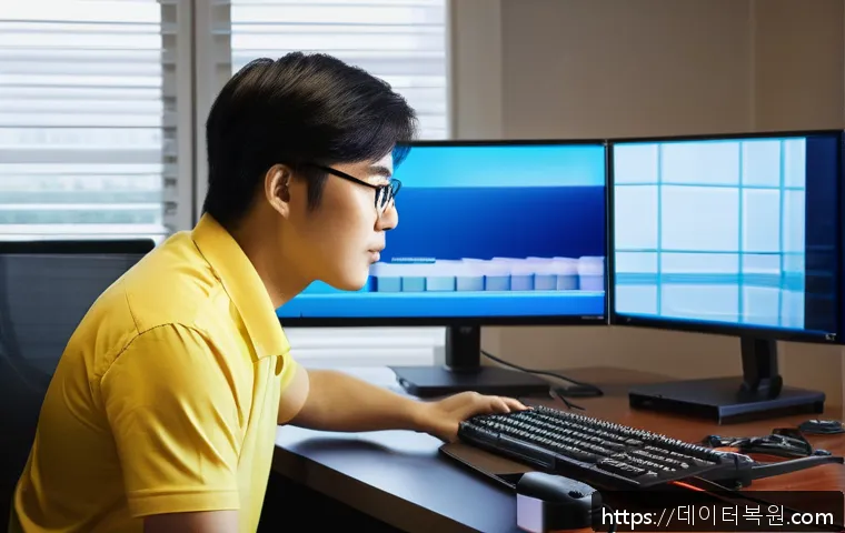 동작구 인근 사무실 모니터 화면 이상 긴급 점검 및 복구 사례 1