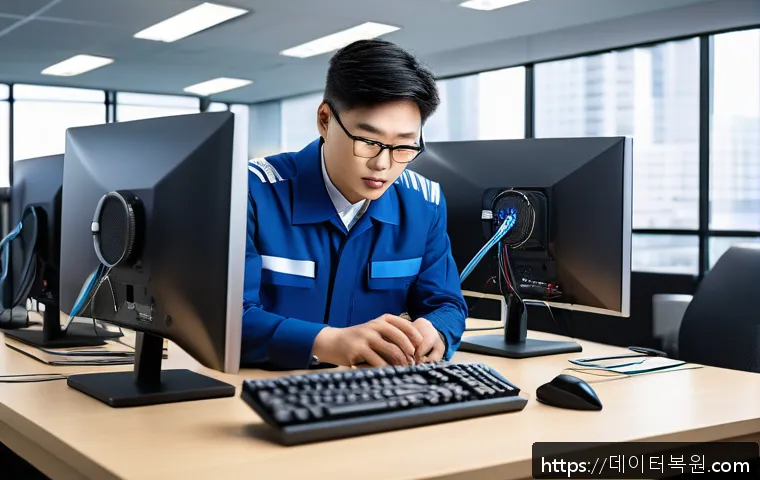 강북구 수유동 인근 사무실 모니터 화면 문제 긴급 복구 후기와 해결 노하우 29