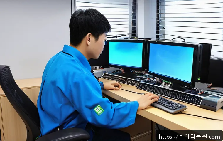 수하동 사무실 모니터 신호 문제 긴급 점검 및 복구 사례 공유 1