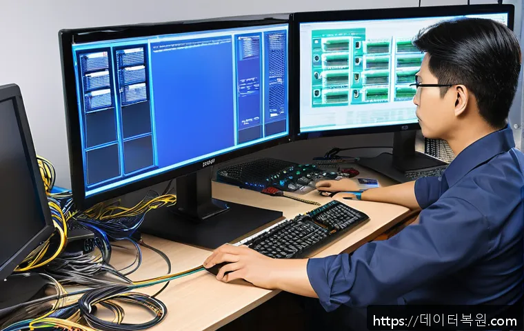 월곡동 사무실 모니터 화면 출력 문제 긴급 점검 및 복구 사례 5