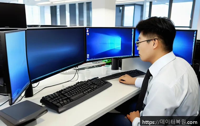 원당동 사무실 모니터 신호 문제 긴급 점검과 해결 사례 공유 1