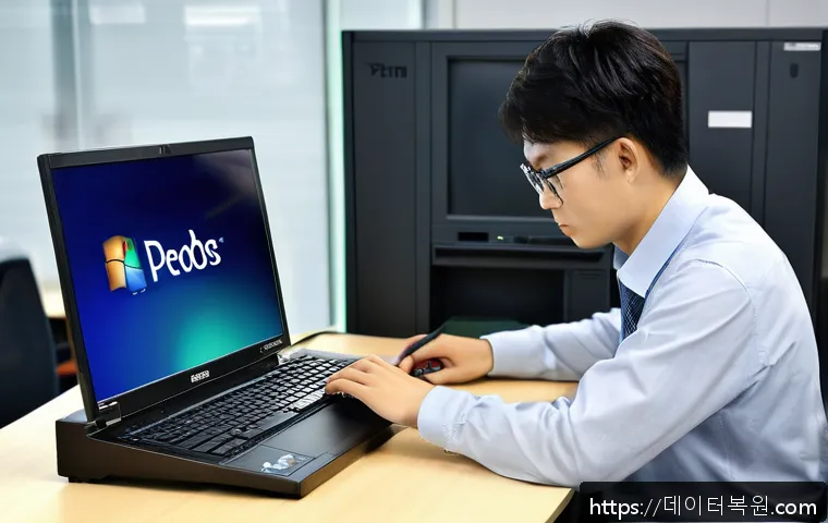 강남 도곡동 사무실 프리도스 노트북 윈도우 설치 긴급 대응 후기 1