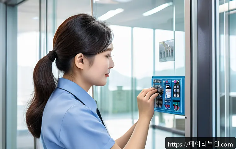 광주 평동지역 사무실 자동문 문제 긴급 복구 및 유지보수 사례 1