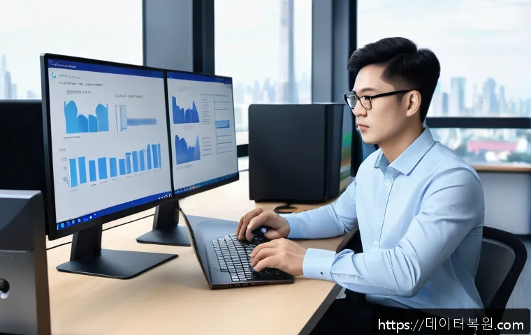 강일동 사무실 컴퓨터 윈도우10 초기화 및 포맷 후 신속 복구 서비스 후기 1