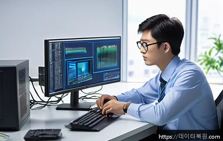 입정동 사무실 모니터 화면 먹통 문제 긴급 점검 및 복구 후기 1