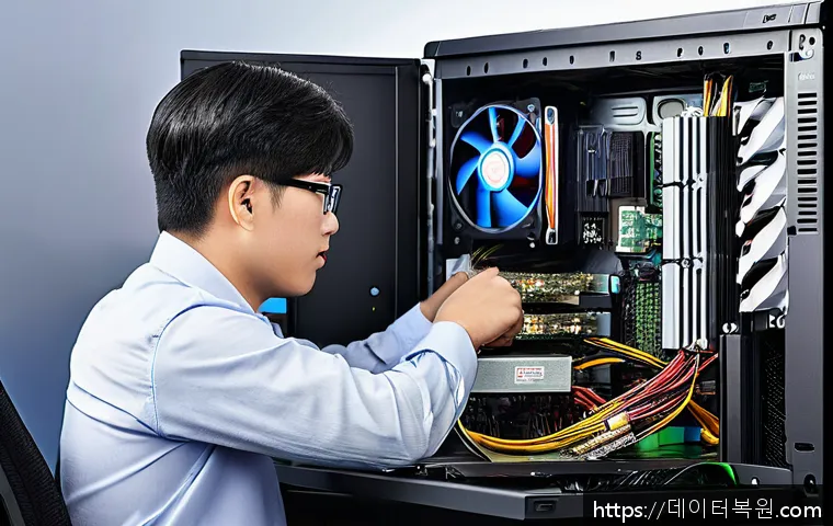 북한동 사무실 컴퓨터 전원 문제 긴급 파워 교체 및 조립 서비스 후기 1