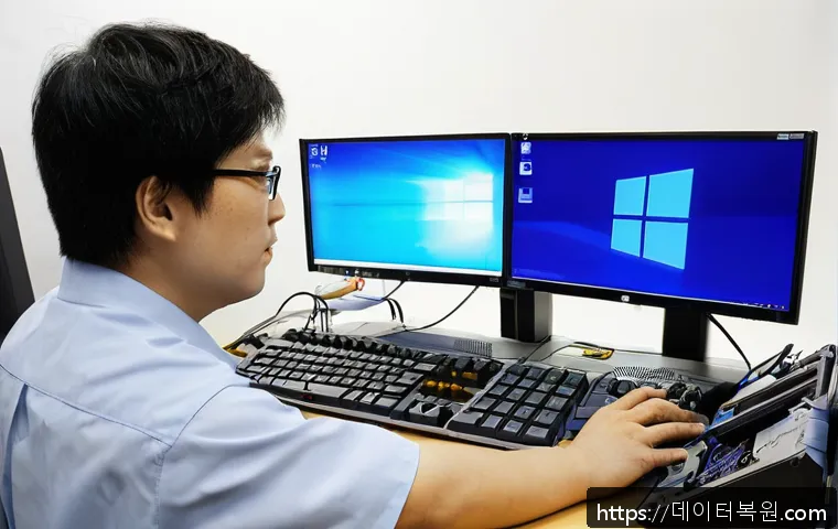 삼송동 사무실 컴퓨터 윈도우7 클린 설치 및 초기화 긴급 지원 후기 1
