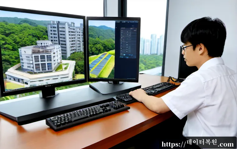 일산서구 STATUS_KERNEL_MODULE_CORRUPTION - Photorealistic remote-support workstation in a modern Ilsanseo-gu apartment office, desktop monitor ...