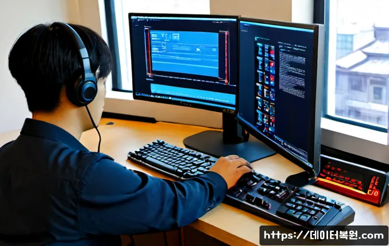 태전동 INVALID_KERNEL_HANDLE - Photorealistic remote-support workstation in a compact Taeejeon-dong apartment office, IT technician...