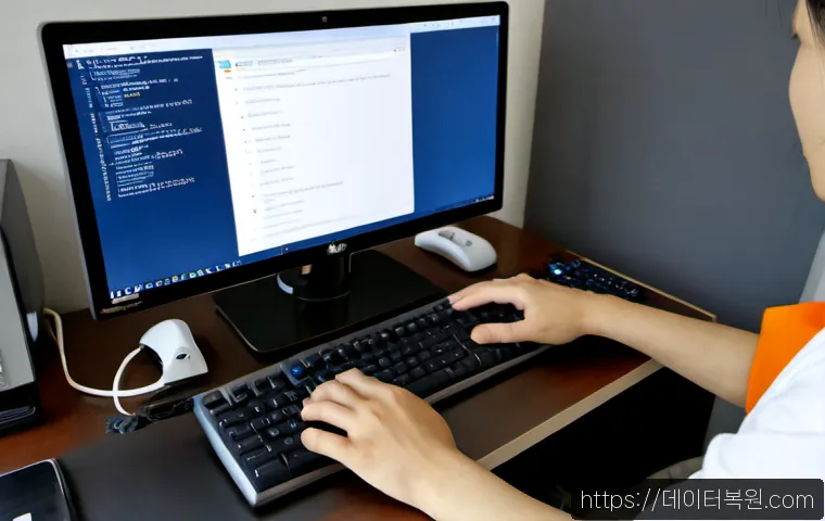 세곡동 linux재설치 포맷  초기화 - Photorealistic remote-support workstation in a quiet Segok-dong apartment study, desktop computer di...