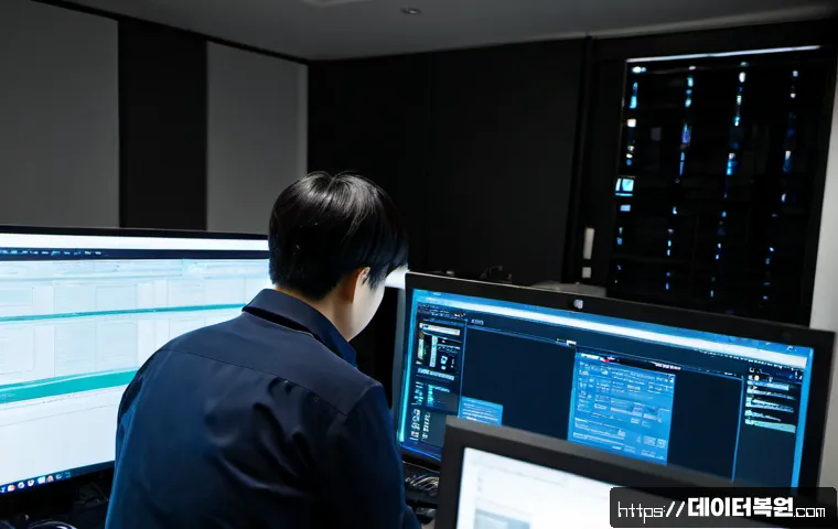 봉익동 부팅안됨 - Photorealistic remote IT support scene in a compact Bongik-dong apartment office, desktop workstatio...