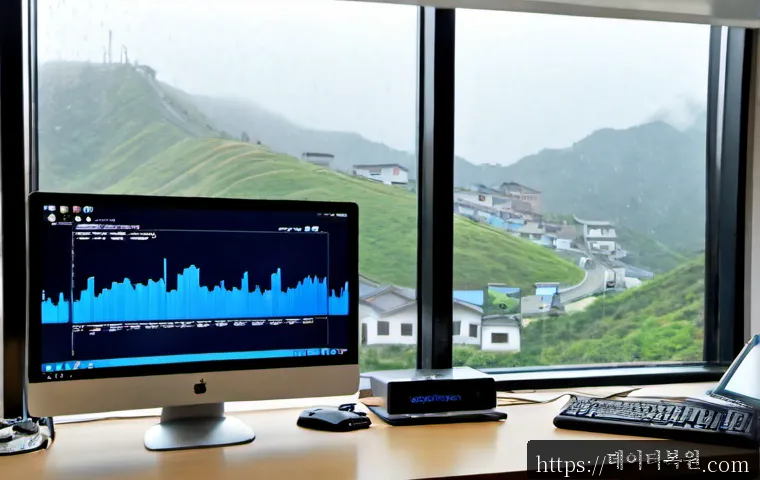 동소문동 DRIVER_POWER_STATE_FAILURE - Photorealistic IT support workstation in a compact Dongdaemun-area office, ultrawide monitor showing...