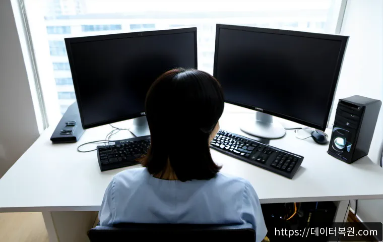 관문동 운영체제 os 재설치 포맷  초기화 - Photorealistic computer repair workstation in a compact Gwanmun-dong office, technician reinstalling...