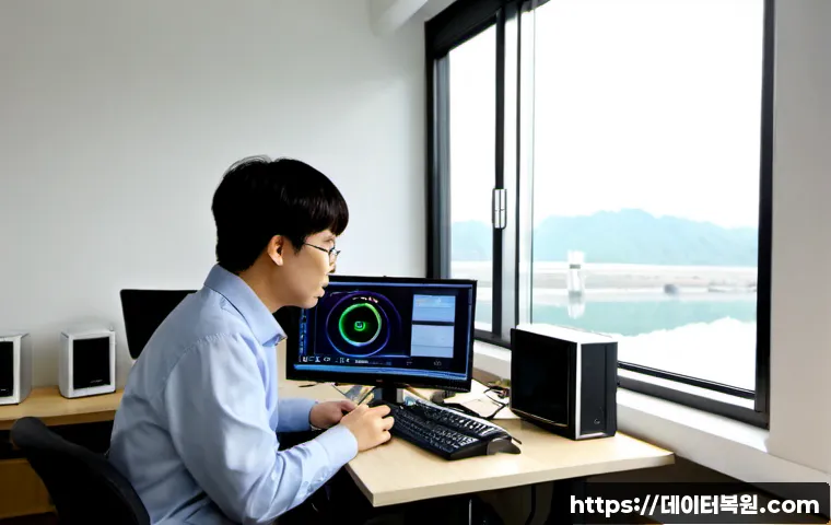 토정동 STATUS_DEVICE_NOT_READY - Photorealistic remote-support workstation in a compact Mangwon riverside apartment office near Tojeo...