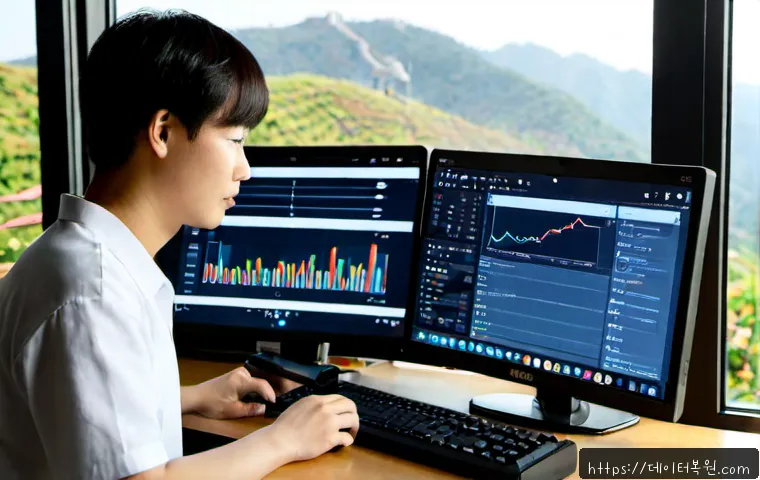 누하동 신호없음 - Photorealistic remote-support workstation in a quiet hillside neighborhood apartment, an IT technici...