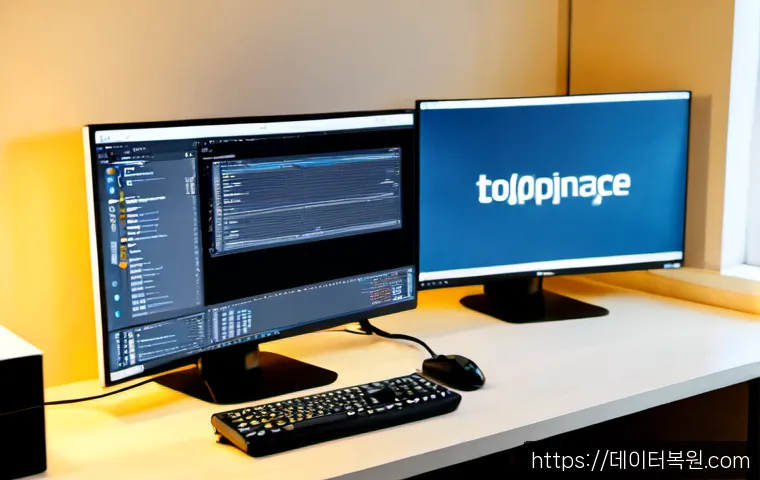 도림동 SESSION3_INITIALIZATION_FAILED - Photorealistic remote IT support workspace in a compact Dorim-dong apartment office, dual monitors s...