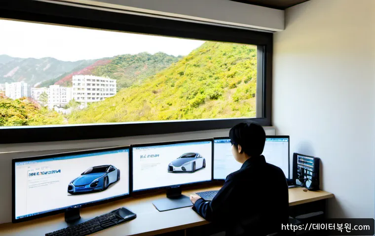 방배동 STATUS_FILE_NOT_FOUND - Photorealistic product design workstation in a quiet Bangbae-dong apartment office, dual monitors sh...