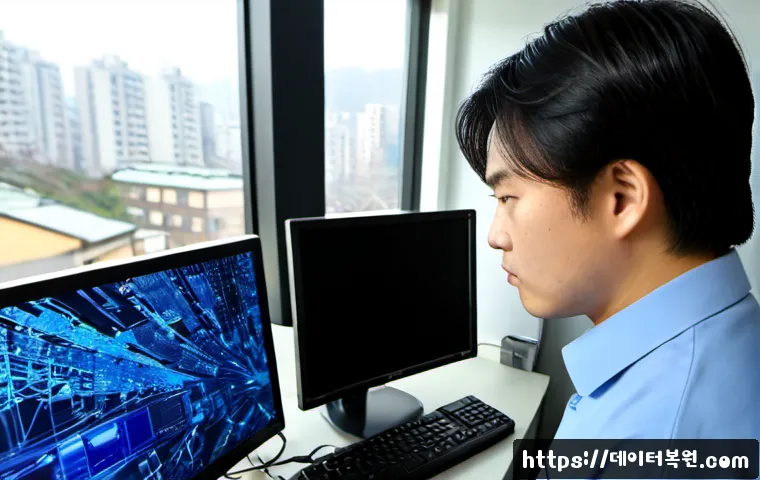 신설동 WIN32K_LOCK_HELD_TOO_LONG - Photorealistic IT technician diagnosing a frozen desktop workstation in a compact Sinseol-dong offic...