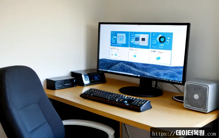 정릉동 IO_DEVICE_ERROR - Photorealistic remote IT support workstation in a compact apartment near a quiet hillside neighborho...