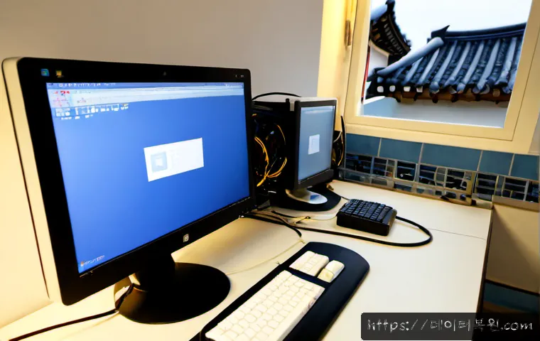 필운동 DEVICE_DRIVER_MISMATCH - Photorealistic product design workstation in a quiet Pilun-dong studio, desktop monitor showing a co...