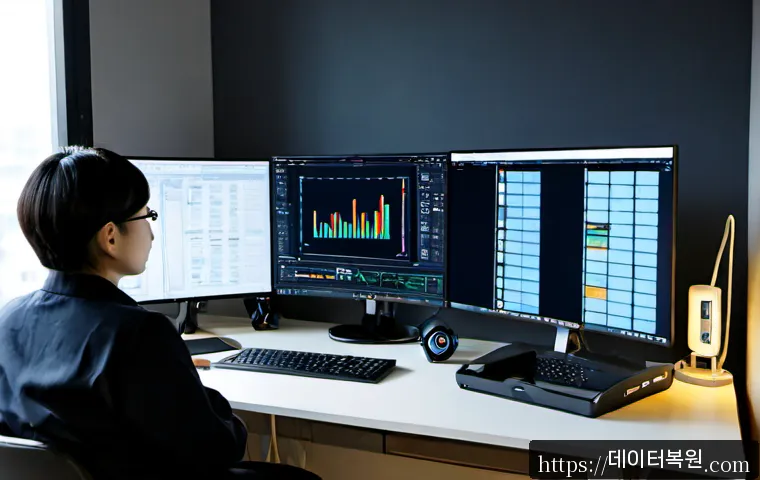 강매동 ATTEMPTED_EXECUTE_OF_NOEXECUTE_MEMORY - Photorealistic remote-support workstation in a compact Gamae-dong apartment office, dual monitors sh...