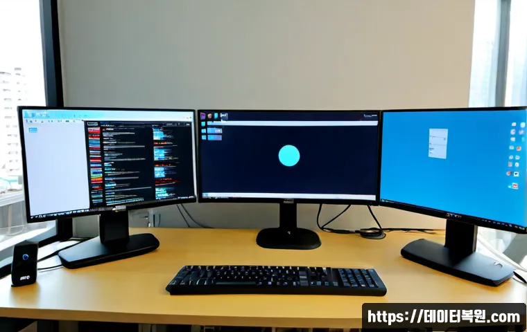 하안동 STATUS_SESSION_TIMEOUT - Photorealistic remote-support workstation in a quiet Haan-dong apartment, IT technician studying a f...
