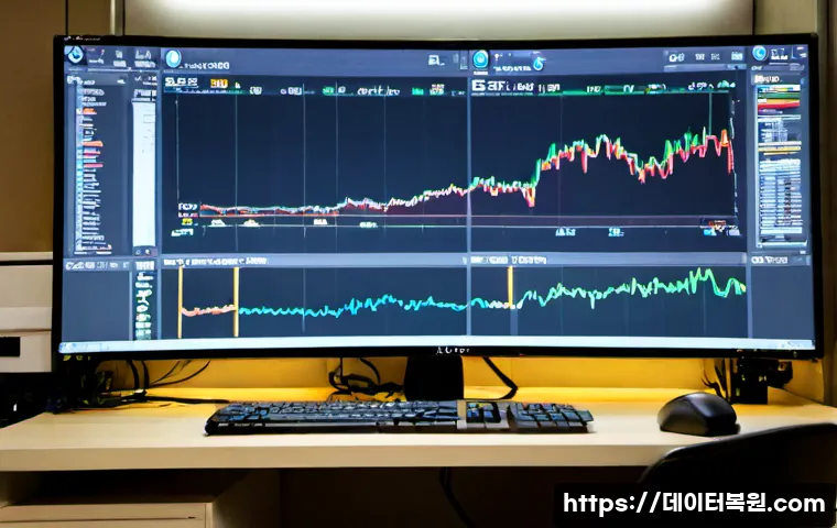 화양동 STATUS_KERNEL_MODE_EXCEPTION - Photorealistic IT support workstation in a compact Hwayang-dong apartment office, dual monitors show...