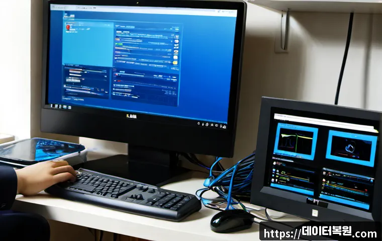 사리현동 UNMOUNTABLE_BOOT_VOLUME - Photorealistic remote IT support workstation in a compact apartment near a quiet suburban Korean nei...