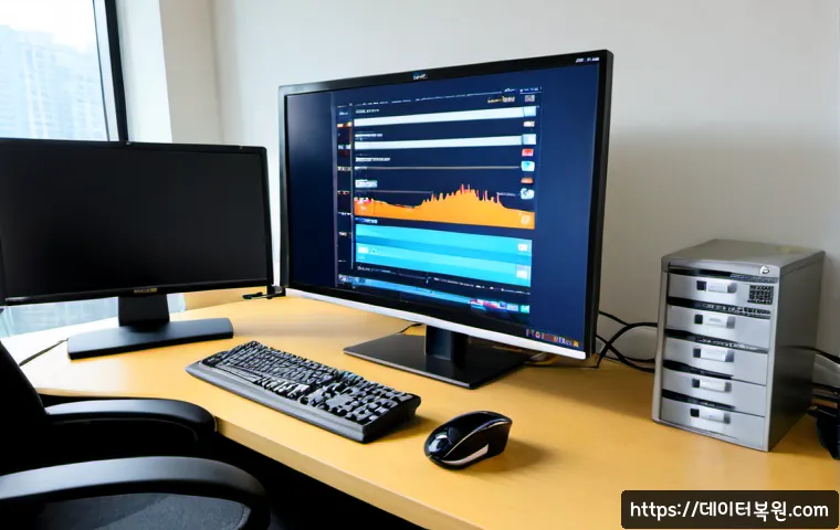 일원동 NTFS_FILE_SYSTEM - Photorealistic remote IT support workstation in a bright apartment office near a quiet Seoul residen...