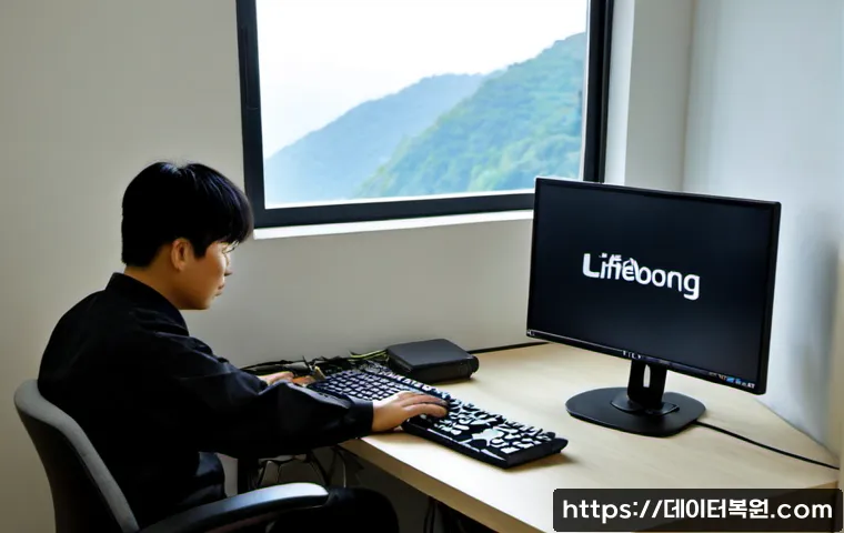도봉동 centos재설치 포맷  초기화 - Photorealistic IT support workstation in a quiet Dobong-dong apartment office, technician reinstalli...