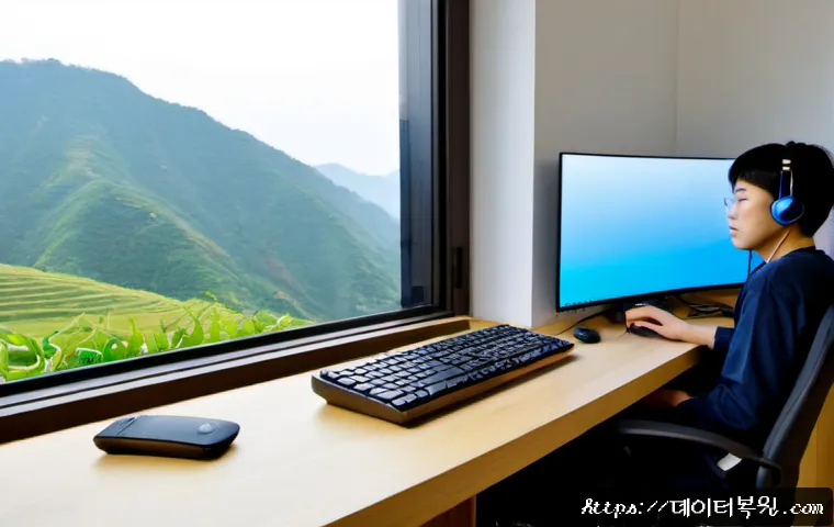 청구동 윈도우11 windows11 재설치 포맷  초기화 - Photorealistic remote-support workstation in a compact hillside apartment near Chunggu-dong, a Windo...