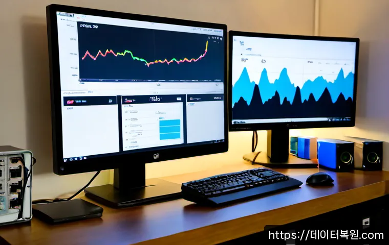 장지동 해놀로지 xpenology 구축 - Photorealistic home server workstation in a modern Jangji-dong apartment, compact multi-bay NAS encl...