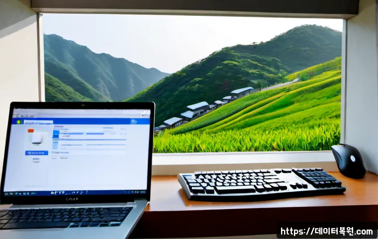 남학동 STATUS_FILE_NOT_FOUND - Photorealistic remote-support workstation in a compact Namhak-dong hillside apartment, desktop monit...