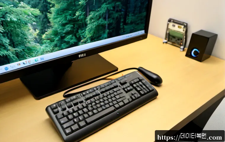 구기동 STATUS_INVALID_DEVICE_REQUEST - Photorealistic remote-support workstation in a quiet Gugidong home office, desktop monitor showing a...