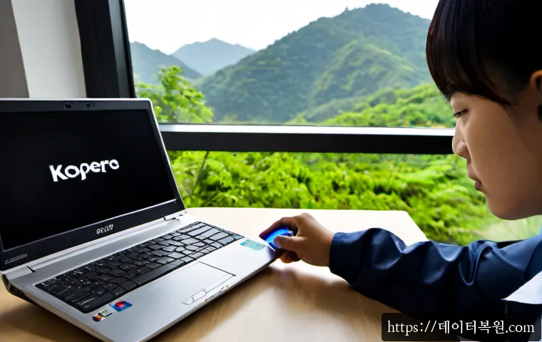 은평구 macosX재설치 포맷  초기화 - Photorealistic remote-support workstation in Eunpyeong-gu, a technician carefully reinstalling an op...