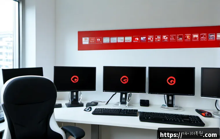 광명시 STATUS_INVALID_CALLER - Photorealistic IT support workstation in a modern Gwangmyeong office, technician viewing a clean abs...