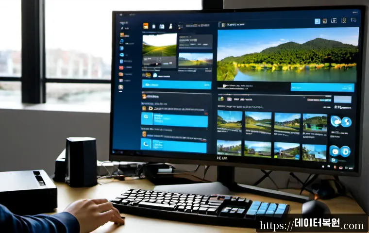 오륜동 윈도우11 windows11 재설치 포맷  초기화 - Photorealistic remote-support workstation in a quiet apartment near a riverside sports district, des...