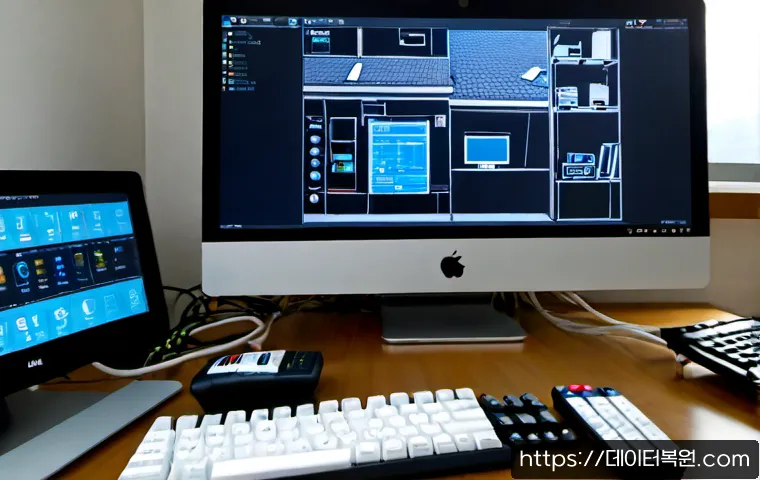 초월읍 STATUS_INVALID_PARAMETER - Photorealistic remote-support workstation in a quiet suburban Korean apartment, dual monitors showin...