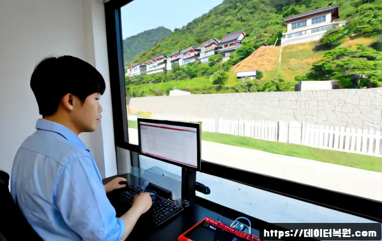 신당5동 STATUS_KERNEL_ACCESS_DENIED - Photorealistic remote IT support scene in a compact Sindang-dong apartment office, a desktop worksta...