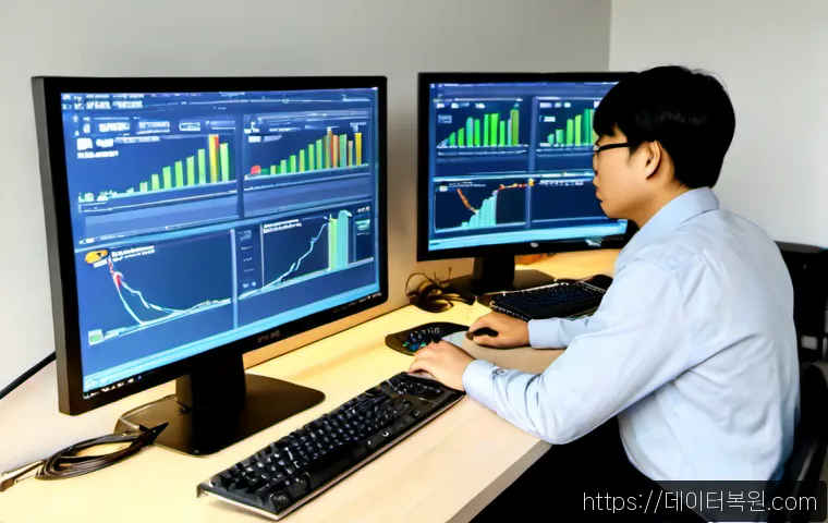 광명시 자동복구 - Photorealistic IT support workstation in a modern apartment near a leafy satellite-city transit dist...