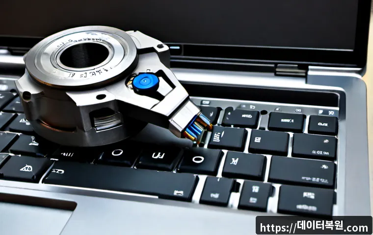 직동 THREAD_TERMINATION_PORT - Photorealistic precision engineering workstation in Jikdong, a rugged threaded termination port fitt...