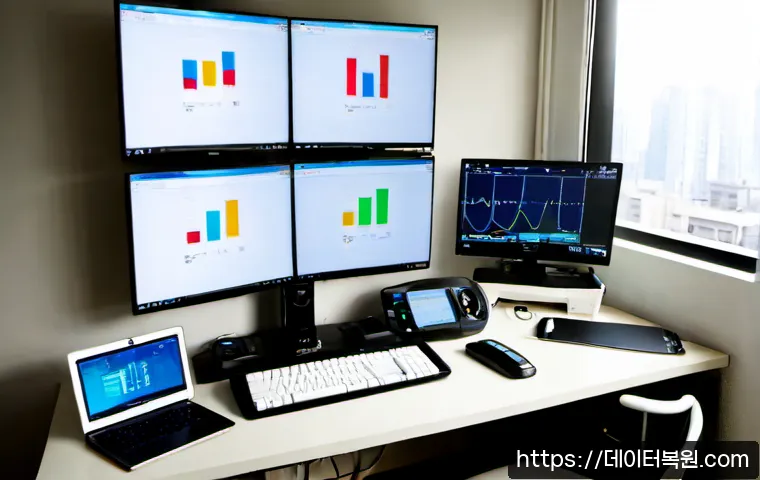 신수동 USER_MODE_HEALTH_MONITOR - Photorealistic remote health-monitoring workstation in a compact Seoul apartment near a quiet univer...